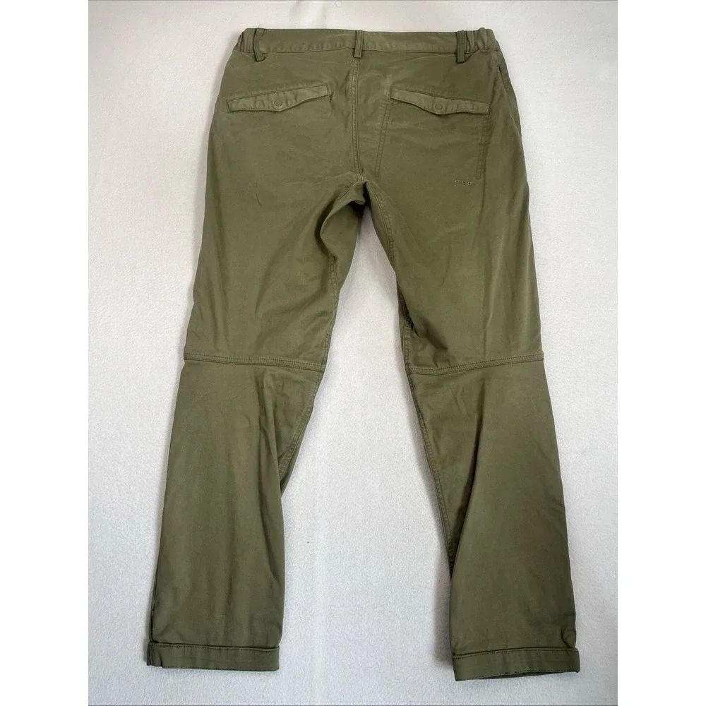 Maharishi Olive Green Cotton Army Chino Pants Mens Large 32x28 Straight Leg